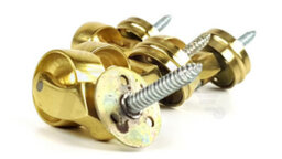 L&F 4X Brass Castor & Ring 29mm Screw In Castor  Furniture Beds Sofas Chairs Stools - thumbnail 6