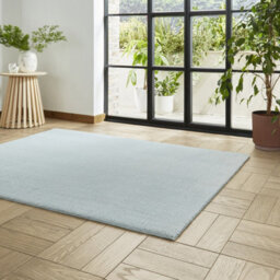 Bay Light Blue Modern Plain Shaggy Washable Rug By Think Rugs-160Cm X 230Cm - thumbnail 2