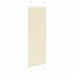 Berkfield Pleated Blind Cream 50X150 Cm Fabric Width 49.4 Cm Polyester - thumbnail 4