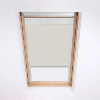 Classic Roof Blind Window Code (P01C) Cream For Keylite Roof Windows, Blackout Blind - image 1