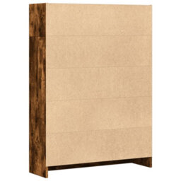 Berkfield Bookcase Smoked Oak 80X24X109 Cm Engineered Wood - thumbnail 6