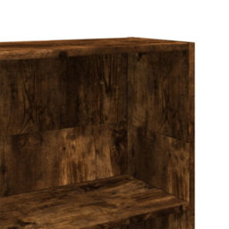 Berkfield Bookcase Smoked Oak 80X24X109 Cm Engineered Wood - thumbnail 7