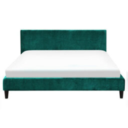 Beliani Bed Velvet Fitou 160 X 200 Cm (Eu King Size) Dark Green - thumbnail 5