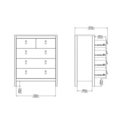 Wyld Haus Gossmere Matt Black 5-Drawer Chest Of Drawers - thumbnail 7