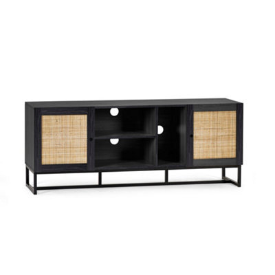 Oakham Premium Portree Tv Unit In Black - image 1