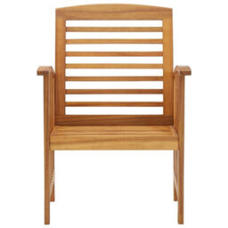 Berkfield Garden Chairs 2 Pcs Solid Acacia Wood - thumbnail 3
