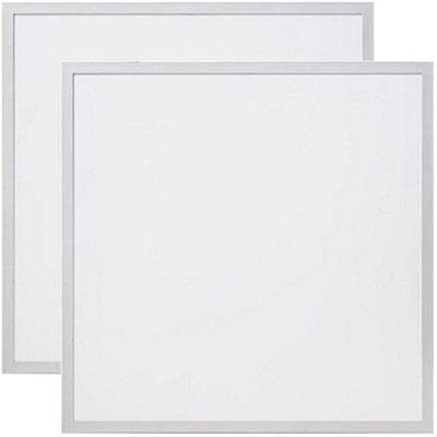 Plum&clay Backlit Ceiling Tile Led Panel Light White 30W Pack Of 2 (L)595mm - image 1