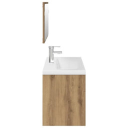 Berkfield 3 Piece Bathroom Furniture Set Artisan Oak Engineered Wood - thumbnail 8