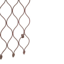 Ivyline Outdoor Honeycomb Trellis - Mild Steel - L2.5 X W78 X H110 Cm - Bronze - thumbnail 2
