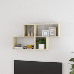 Berkfield Wall Shelf Sonoma Oak 100X18X53 Cm Engineered Wood - thumbnail 1