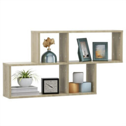 Berkfield Wall Shelf Sonoma Oak 100X18X53 Cm Engineered Wood - thumbnail 3