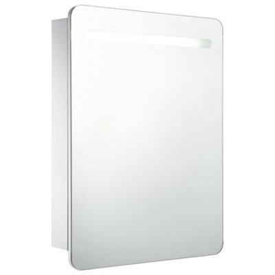 Berkfield Stylish Led Bathroom Mirror Cabinet 60X11X80 Cm - image 1