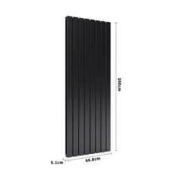 Living And Home Vertical Designer Double Panel Radiator W 608 mm X  H 1600 mm - thumbnail 3