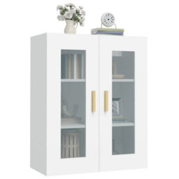 Berkfield Hanging Wall Cabinet White 69.5X34X90 Cm - thumbnail 6
