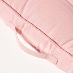 Homescapes Pink Cotton 2 Seater Booster Cushion - thumbnail 4
