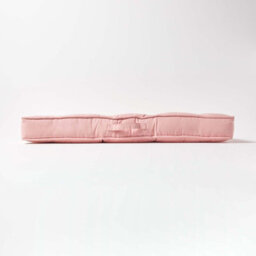 Homescapes Pink Cotton 2 Seater Booster Cushion - thumbnail 5