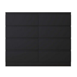 Fwstyle Stora Black 8 Drawer Chest (H) 99Cm (W) 110Cm (D) 40Cm - Extra Deep 14Cm Drawers - thumbnail 8