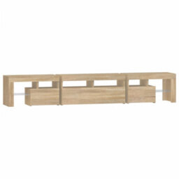 Walplus Tv Cabinet With Led Lights Sonoma Oak 230X36.5X40 Cm - thumbnail 8