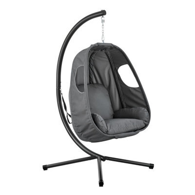 Livivo Dark Grey Metal Hanging Egg Chair - image 1