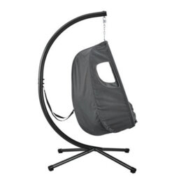 Livivo Dark Grey Metal Hanging Egg Chair - thumbnail 8