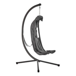 Livivo Dark Grey Metal Hanging Egg Chair - thumbnail 7