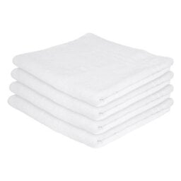 Nicola Spring Cotton Bath Sheets - 160Cm X 90Cm - White - Pack Of 4 - thumbnail 1
