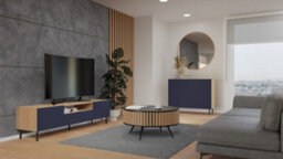 Kama 2K Sideboard Artisan Oak Navy - thumbnail 7