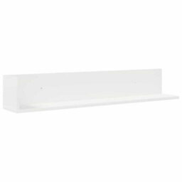 Berkfield Wall Shelves 2 Pcs White 100X16.5X16.5 Cm Engineered Wood - thumbnail 5