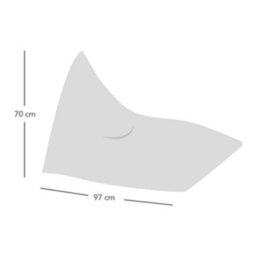 rucomfy Beanbags Rucomfy Indoor Or Outdoor Kids Water Resistant Humbug - Grey Beanbag Lounger - thumbnail 3