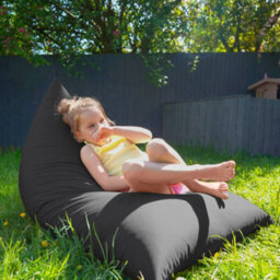 rucomfy Beanbags Rucomfy Indoor Or Outdoor Kids Water Resistant Humbug - Grey Beanbag Lounger - thumbnail 1
