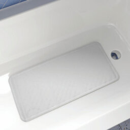 Croydex Ag181422 Hygiene-N-Clean Anti-Mircobial Medium Natural Rubber Bath Mat, 34 X 74 Cm, White - thumbnail 2