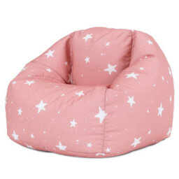 icon Kids Starry Skies Bean Bag Chair Pink Childrens Bean Bags - thumbnail 1