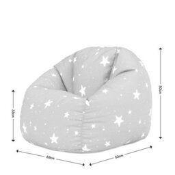 icon Kids Starry Skies Bean Bag Chair Pink Childrens Bean Bags - thumbnail 7