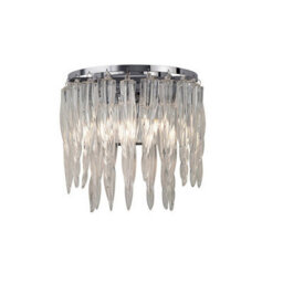 Luminosa Lighting Luminosa Tropez Wall Lamp 2 Light G9 Polished Chrome/glass - thumbnail 1