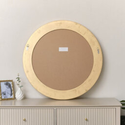 Melody Maison Large Round Gold Vintage Wall Mirror 80Cm X 80Cm - thumbnail 4