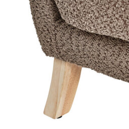 Wyld And Coco Bouclé Armchair For Kids In Warm Brown With Armrests, Compact Nursery Chair W45 X D41 X H55Cm - thumbnail 8