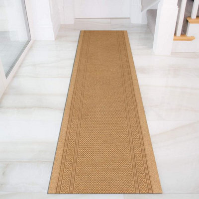 eXtreme Carpet Runner For Hallways, Kitchen, And Living Room. Aztec Natural 66Cm Wide X 1M Long