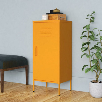 Vidaxl Storage Cabinet Mustard Yellow 42.5X35X101.5 Cm Steel - image 1
