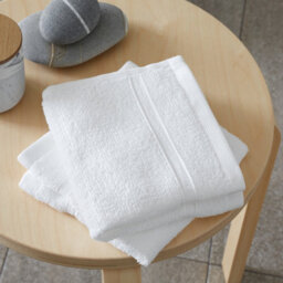 Catherine Lansfield Bathroom Zero Twist 500 Gsm Soft & Absorbent Cotton Bath Sheet Pair White - thumbnail 4