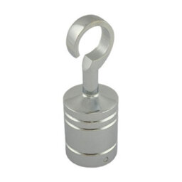 Ropeservices Uk 4 X 36mm Polished Chrome Decking Rope Hook Fittings Fixings Barrier Set - thumbnail 2
