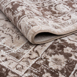 The Rugs Montana Brown And Beige Traditional Area Rug And Runner Soft Durable Easy Clean Living Room Bedroom 4070Bg - thumbnail 5