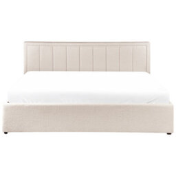 Beliani Ottoman Bed Boucle Montlaur 180 X 200 Cm (Eu Super King) Beige - thumbnail 9