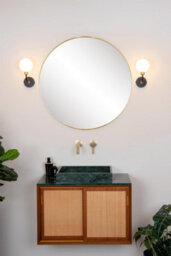 Lucide Berend Classic Wall Light Bathroom - 1Xg9 - Ip44 - Black - thumbnail 5