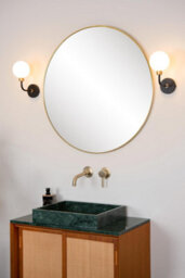 Lucide Berend Classic Wall Light Bathroom - 1Xg9 - Ip44 - Black - thumbnail 6