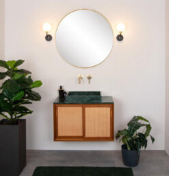 Lucide Berend Classic Wall Light Bathroom - 1Xg9 - Ip44 - Black - thumbnail 4