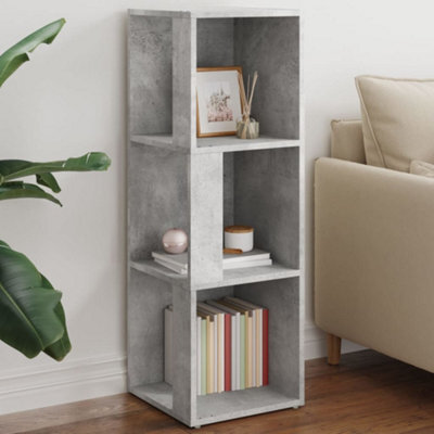Vidaxl Corner Cabinet Concrete Grey 33X33X100 Cm Engineered Wood - image 1