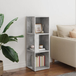Vidaxl Corner Cabinet Concrete Grey 33X33X100 Cm Engineered Wood - thumbnail 3