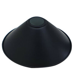 Black Ceiling Light Shade, Vintage Metal 22Cm Cone Shaped Lamp Shades Easy Fit Ceiling Pendant Lightshade For Living Rooms - thumbnail 1