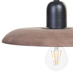 Wyld And Coco Mangowood 3-Light Pendant Lamp Natural Wood Shade Boho Handmade Large - thumbnail 7