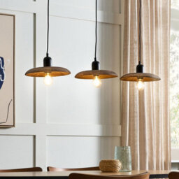 Wyld And Coco Mangowood 3-Light Pendant Lamp Natural Wood Shade Boho Handmade Large - thumbnail 2